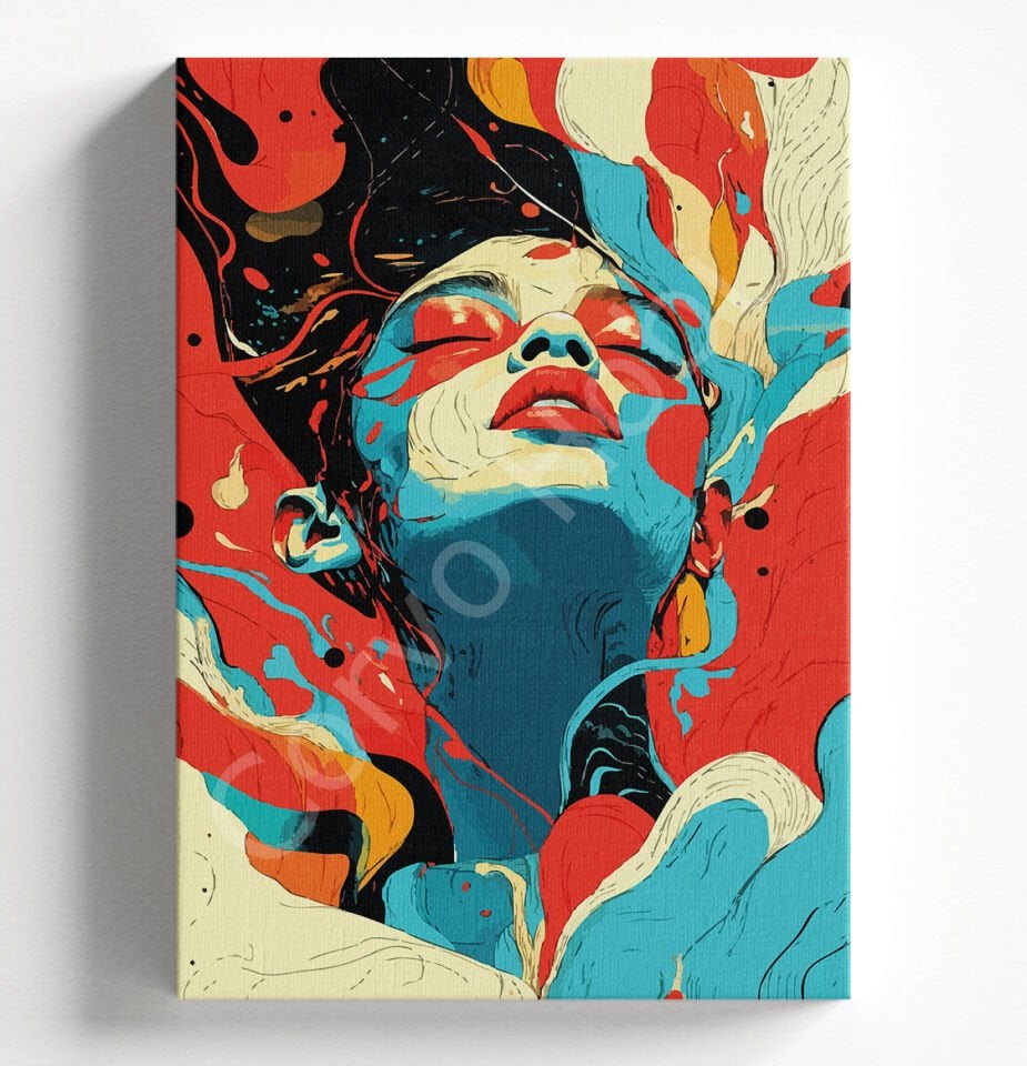 BOHEM KADIN - SAYILARLA BOYAMA SETİ