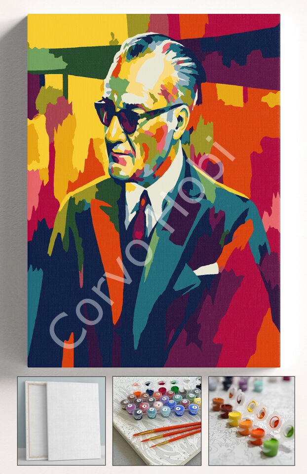 TAKIM ELBİSE ATATÜRK - SAYILARLA BOYAMA SETİ