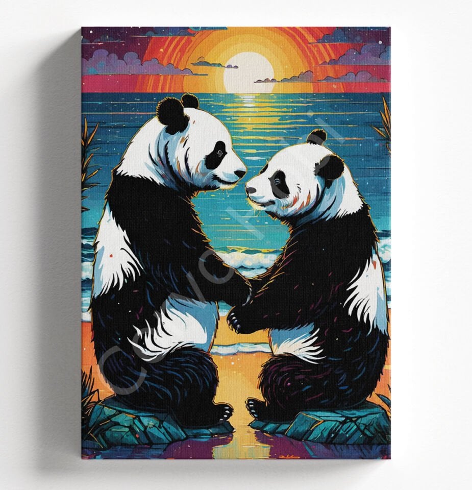 PANDALAR - SAYILARLA BOYAMA SETİ