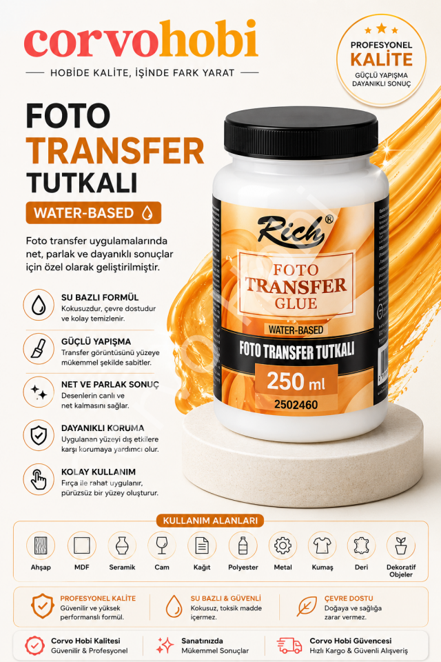 RİCH 250 CC FOTO TRANSFER TUTKALI