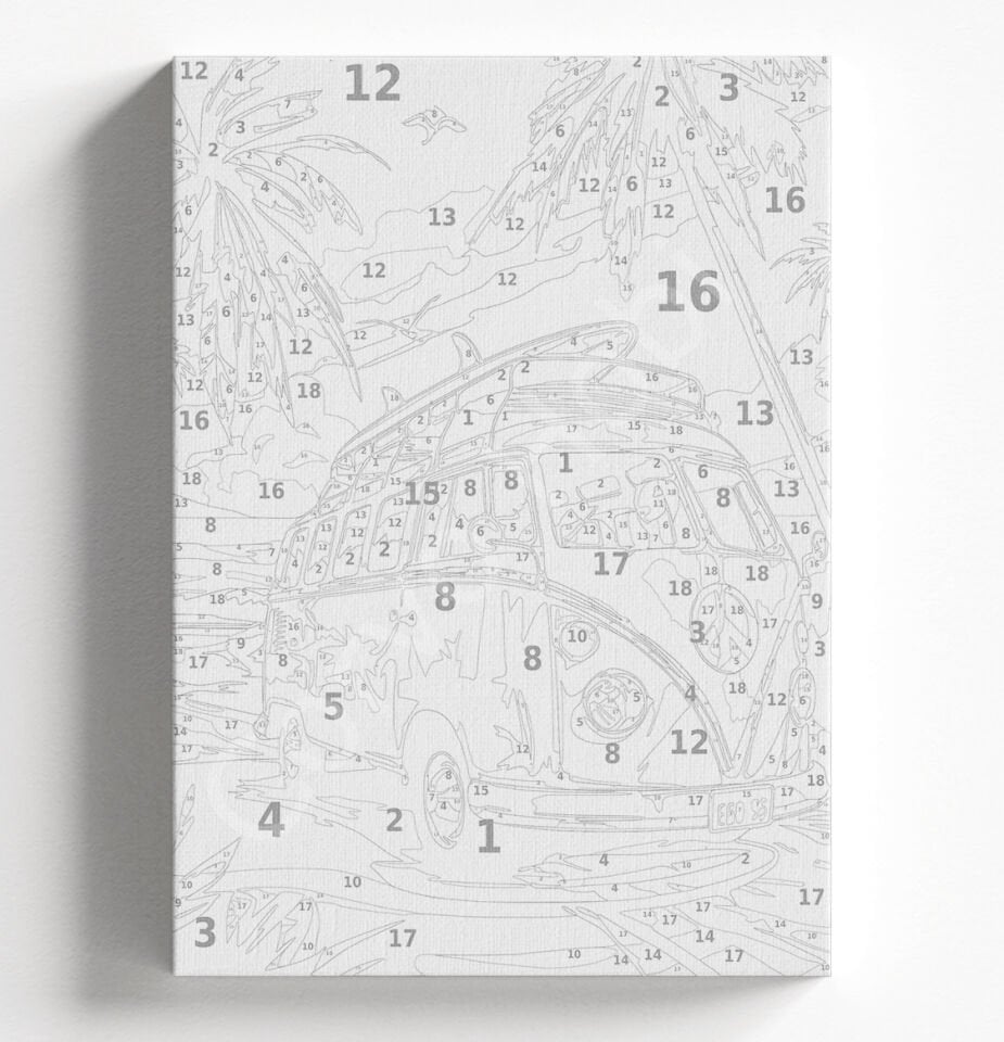 PALMİYE VOSVOS - SAYILARLA BOYAMA SETİ