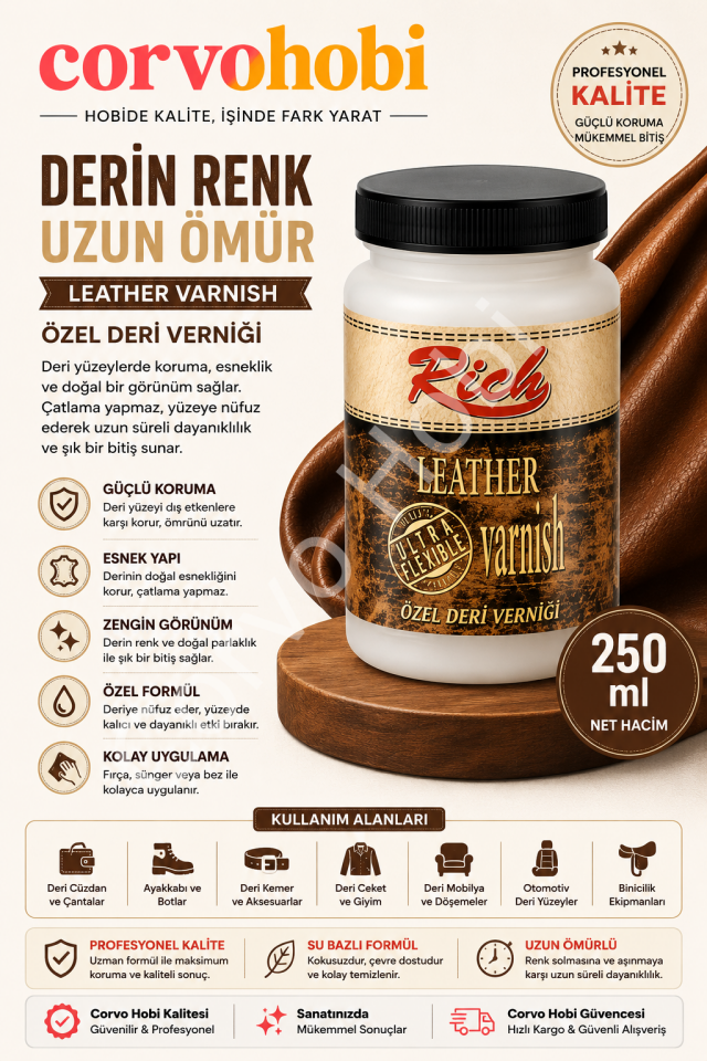 RİCH 250 CC ÖZEL DERİ VERNİĞİ