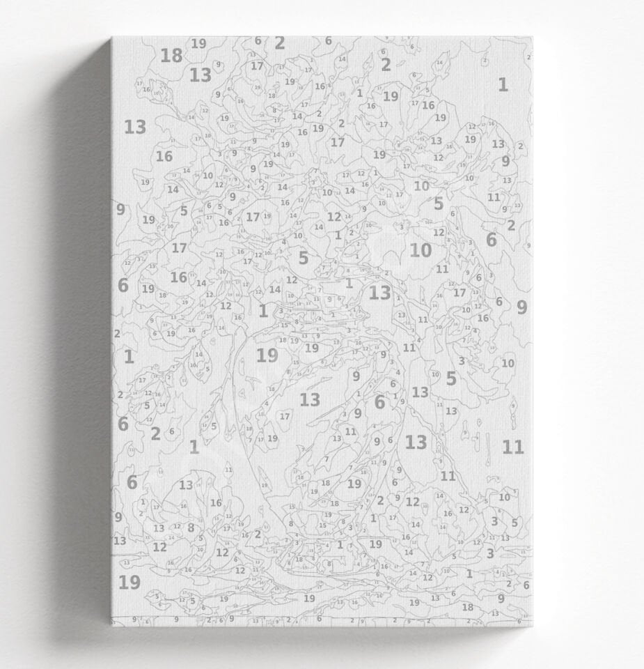 PEMBE VAZO - SAYILARLA BOYAMA SETİ