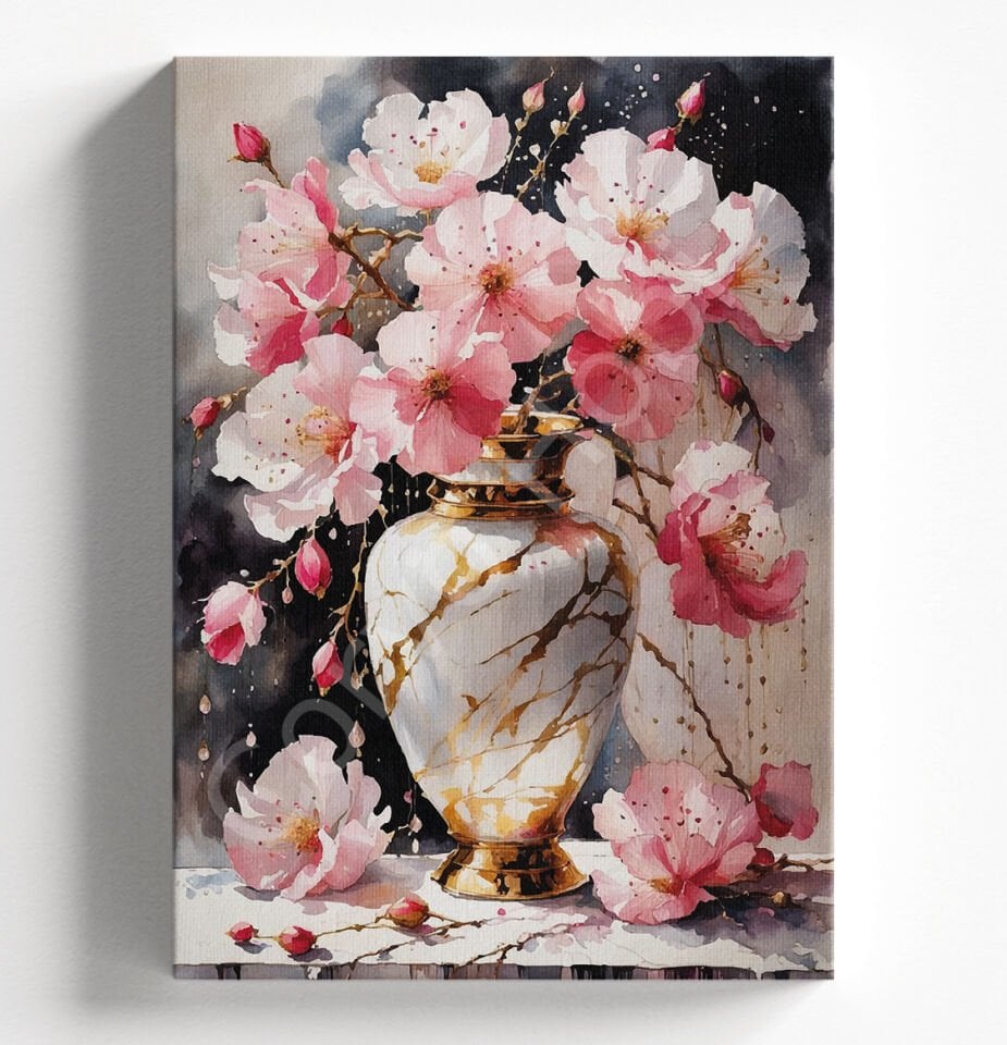 PEMBE VAZO - SAYILARLA BOYAMA SETİ