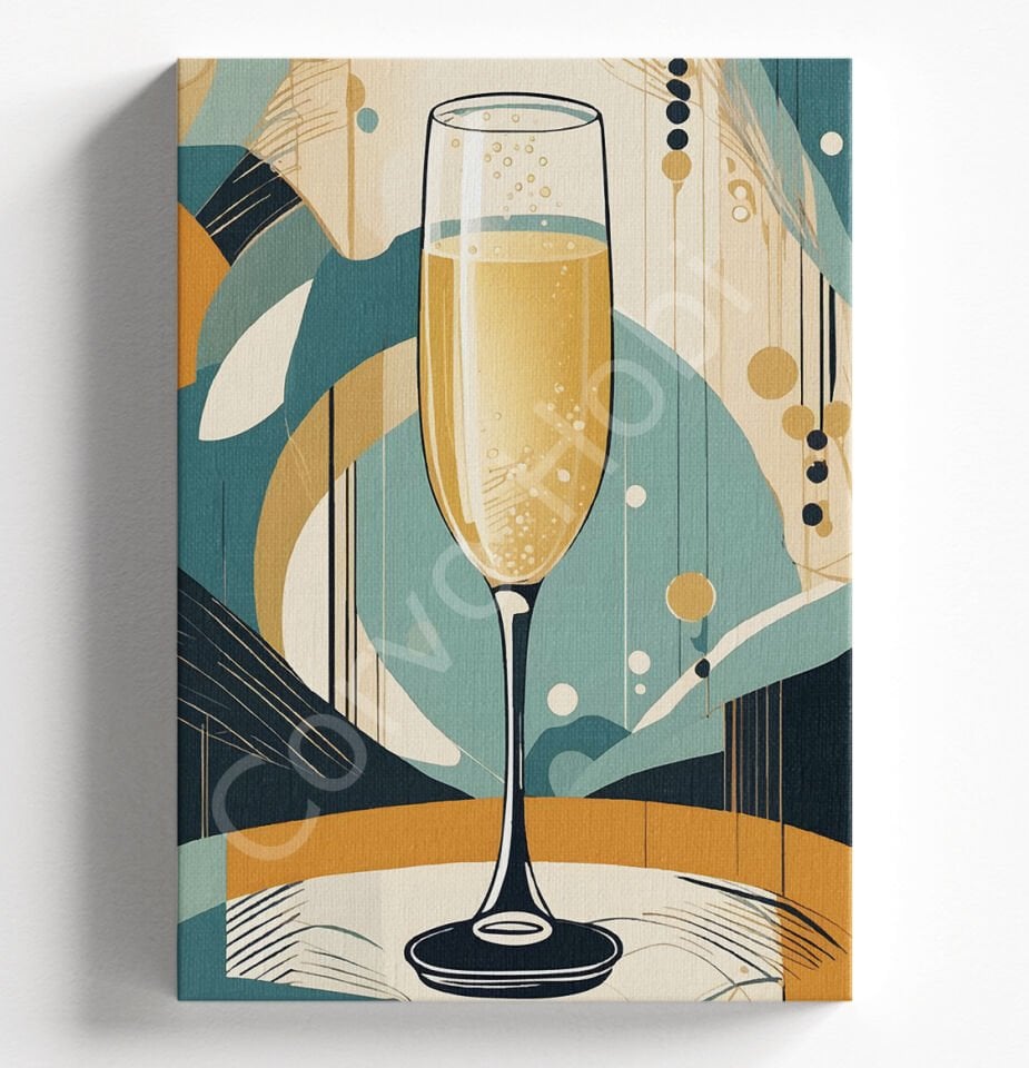 ŞAMPANYA - SAYILARLA BOYAMA SETİ