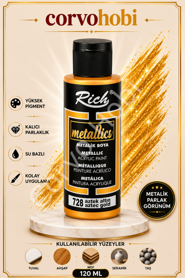 RİCH 120 CC METALİK AZTEK ALTIN
