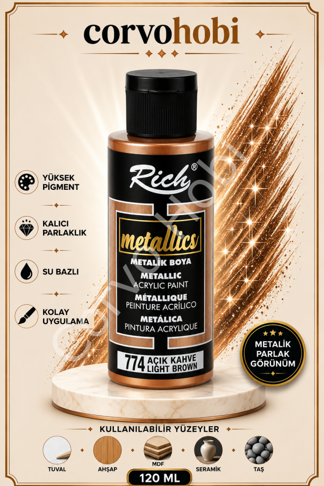 RİCH 120 CC METALİK AÇIK KAHVE