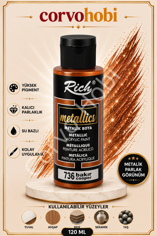 RİCH 120 CC METALİK BAKIR