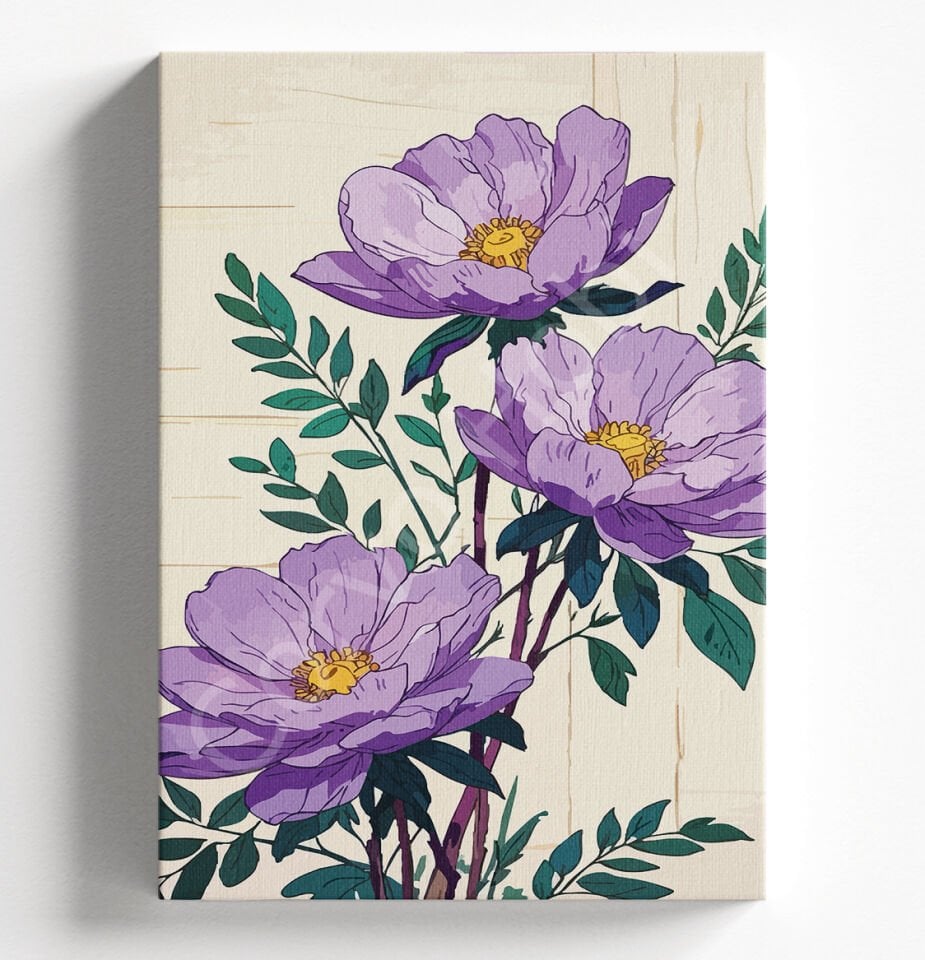 MOR ŞAKAYIK - SAYILARLA BOYAMA SETİ