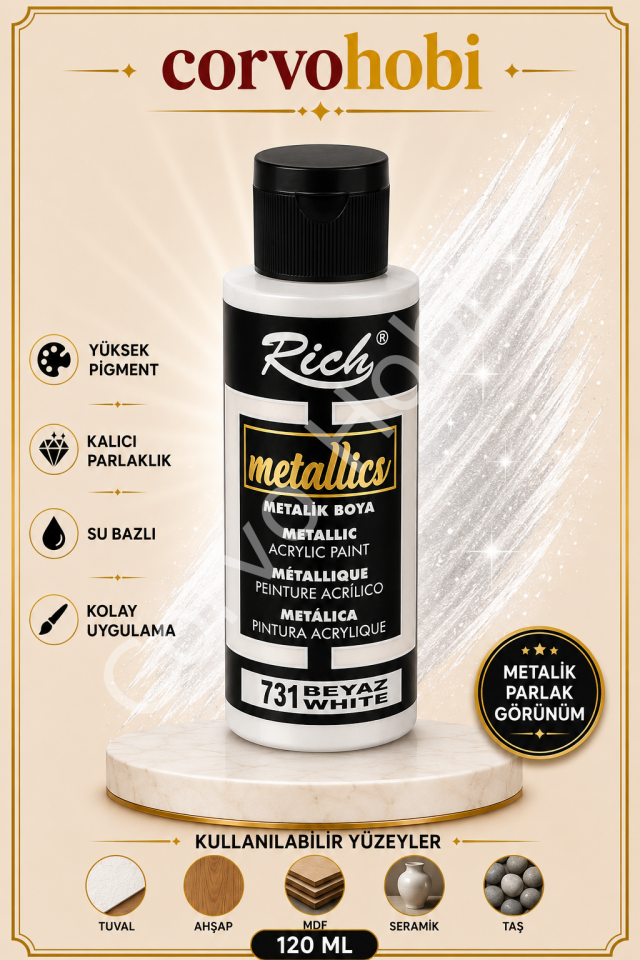 RİCH 120 CC METALİK BEYAZ