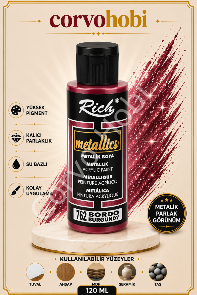 RİCH 120 CC METALİK BORDO