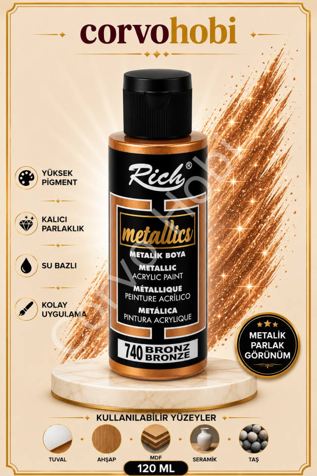 RİCH 120 CC METALİK BRONZ