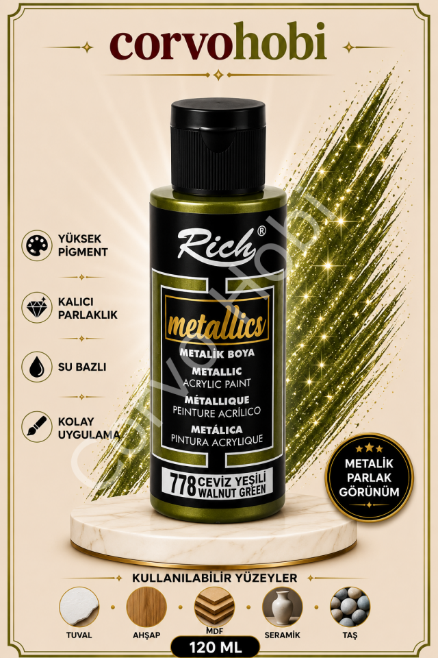 RİCH 120 CC METALİK CEVİZ YEŞİLİ