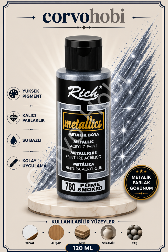 RİCH 120 CC METALİK FÜME