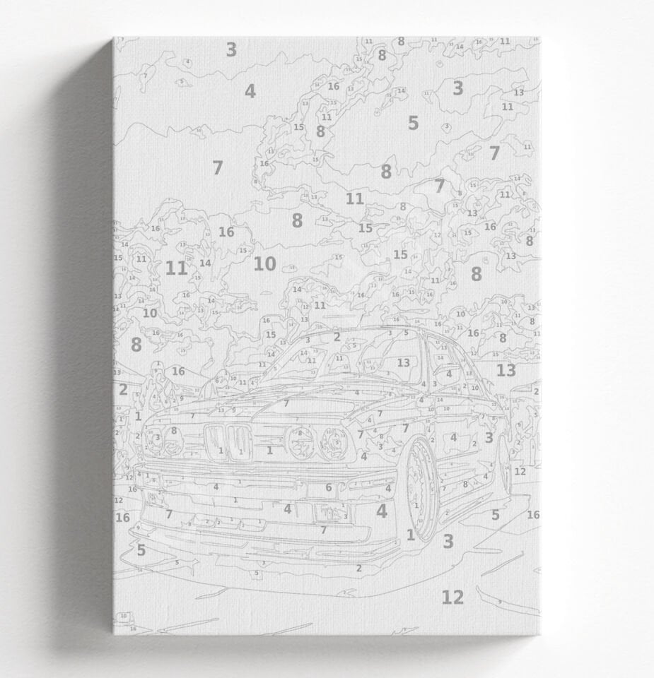 E30 ARABA - SAYILARLA BOYAMA SETİ