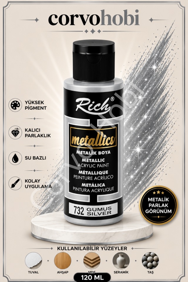 RİCH 120 CC METALİK GÜMÜŞ