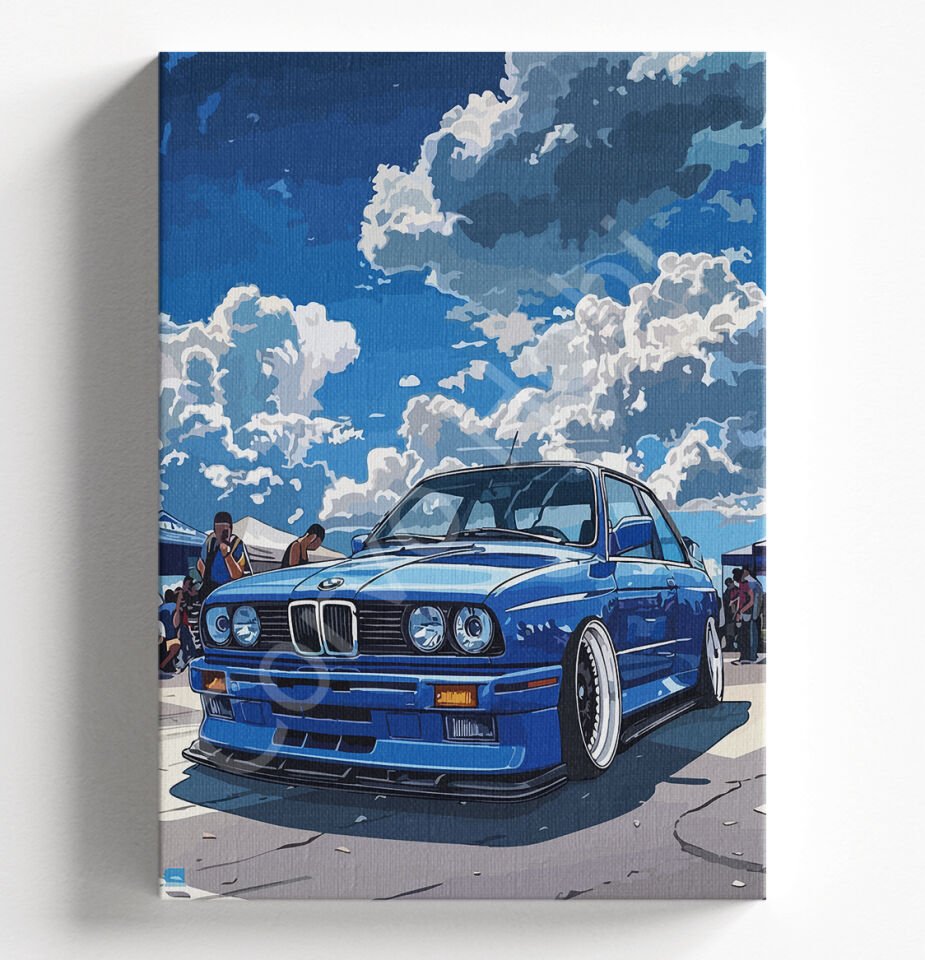 E30 ARABA - SAYILARLA BOYAMA SETİ