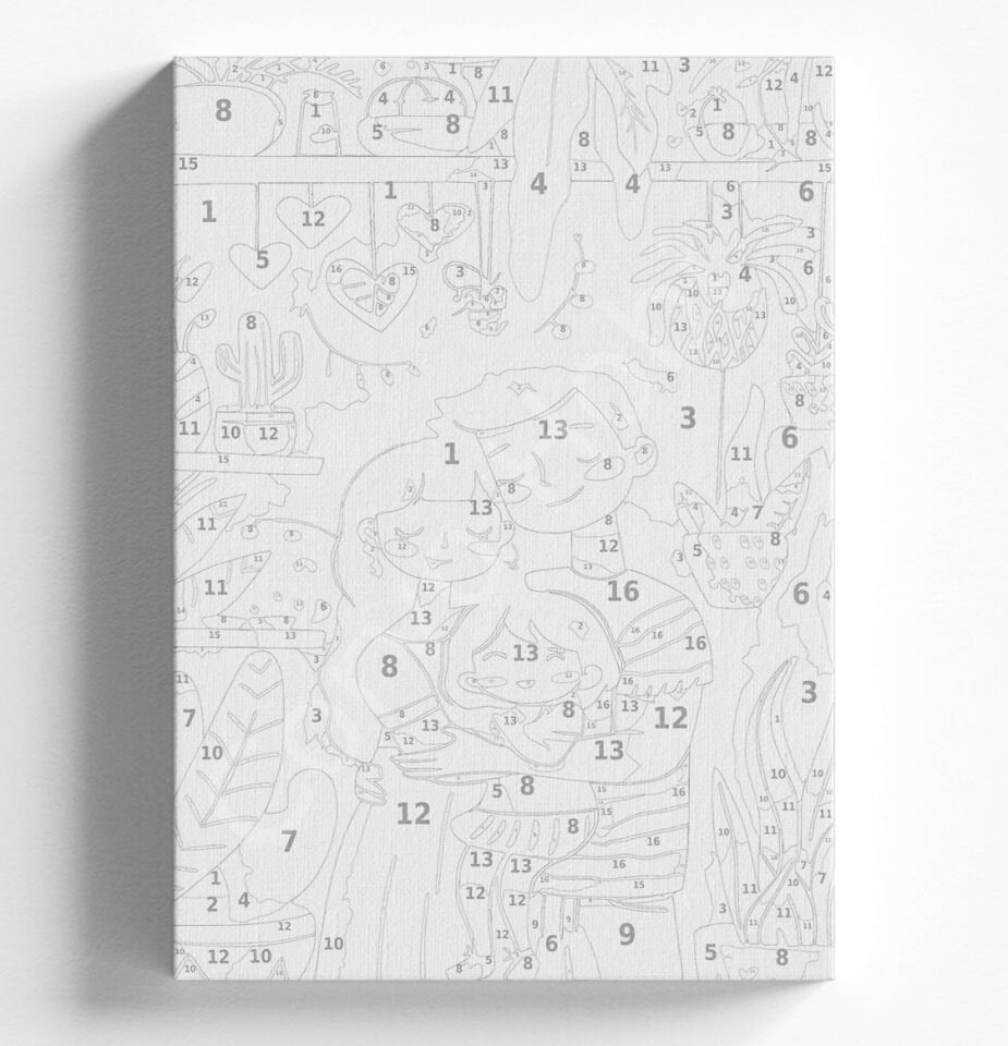 ANNELER GÜNÜ - SAYILARLA BOYAMA SETİ