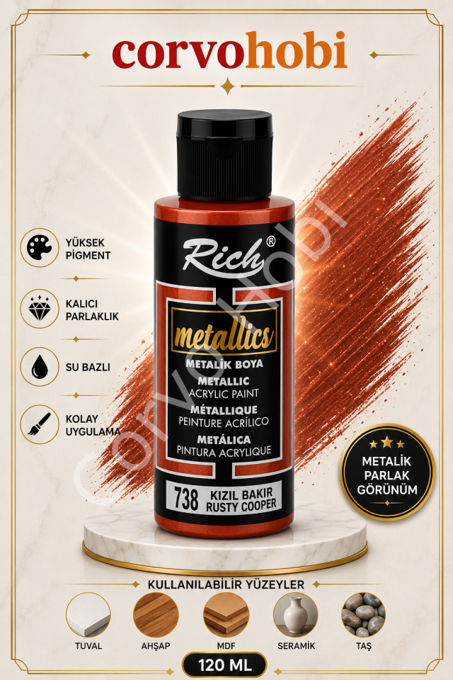 RİCH 120 CC METALİK KIZIL BAKIR