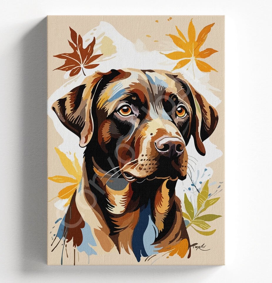 KAHVERENGİ KÖPEK - SAYILARLA BOYAMA SETİ