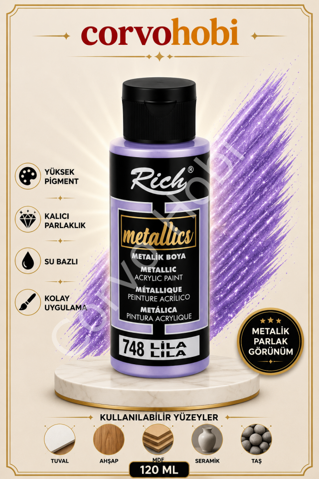 RİCH 120 CC METALİK LİLA