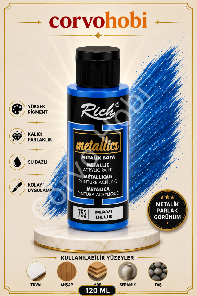 RİCH 120 CC METALİK MAVİ