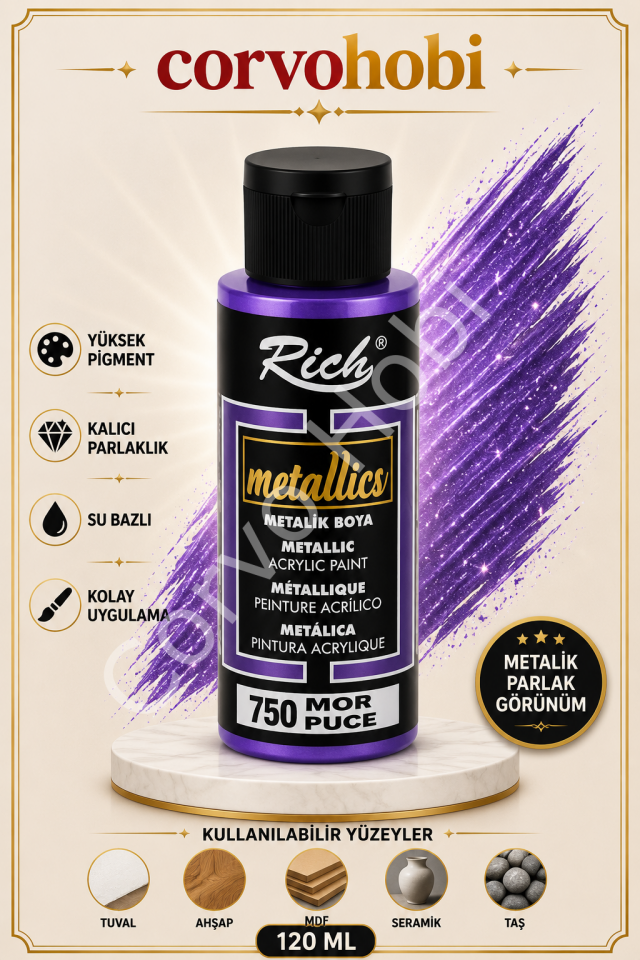 RİCH 120 CC METALİK MOR