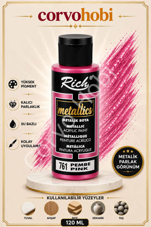 RİCH 120 CC METALİK PEMBE