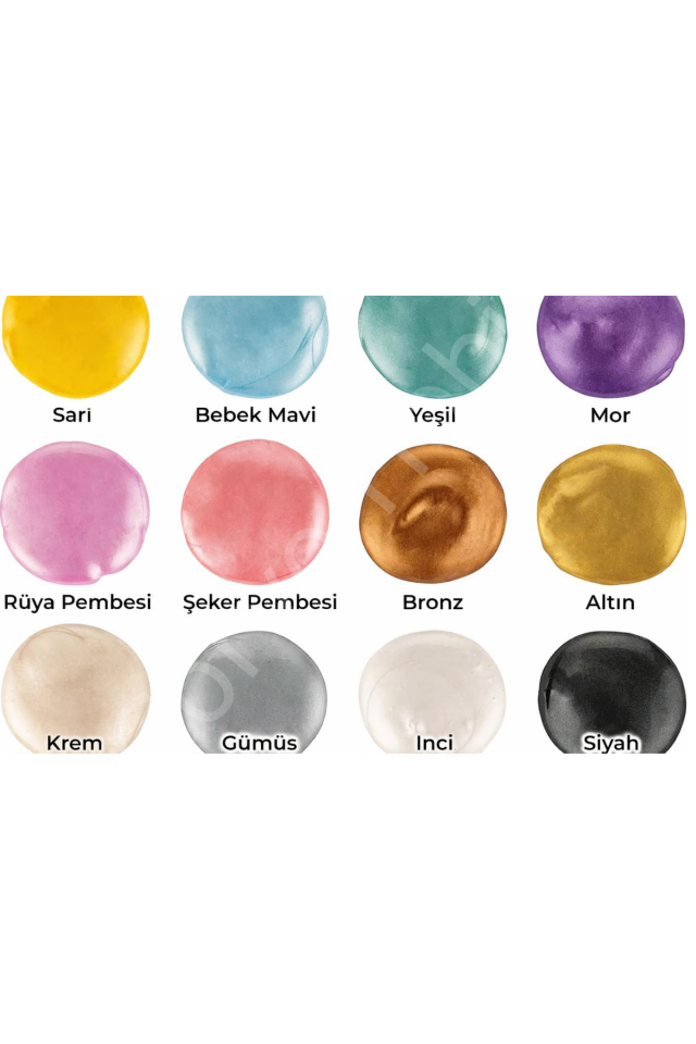 Rich Mastermix Akrilik Boya 60 Cc 12 Li Metalik Renkler