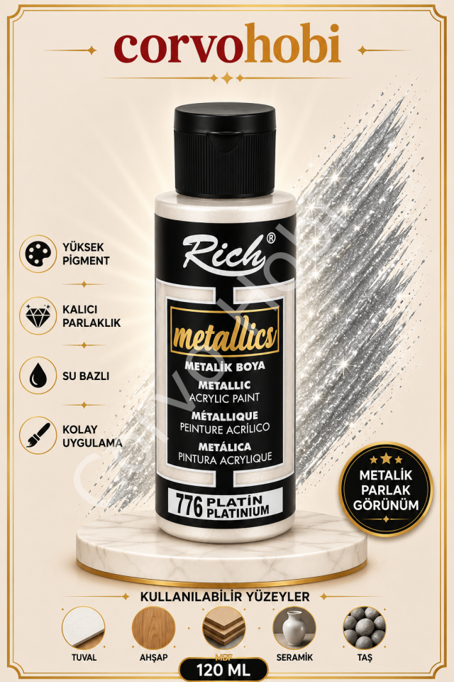 RİCH 120 CC METALİK PLATİN