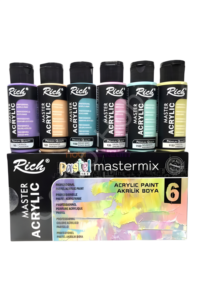 Rich Gold Master Mix Pastel Set 6 Lı