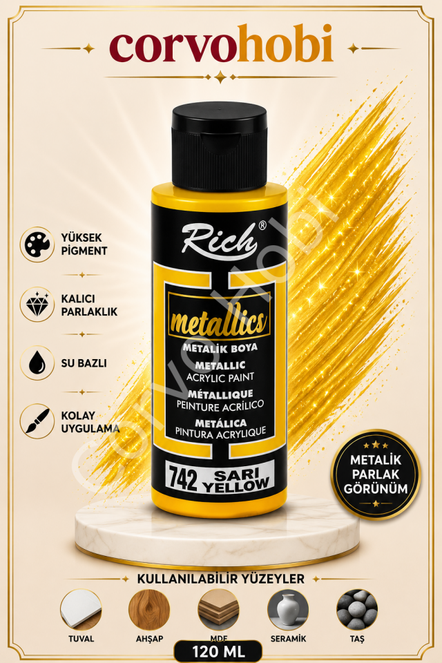 RİCH 120 CC METALİK SARI