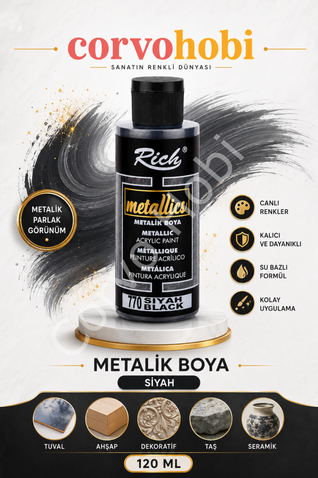 RİCH 120 CC METALİK SİYAH