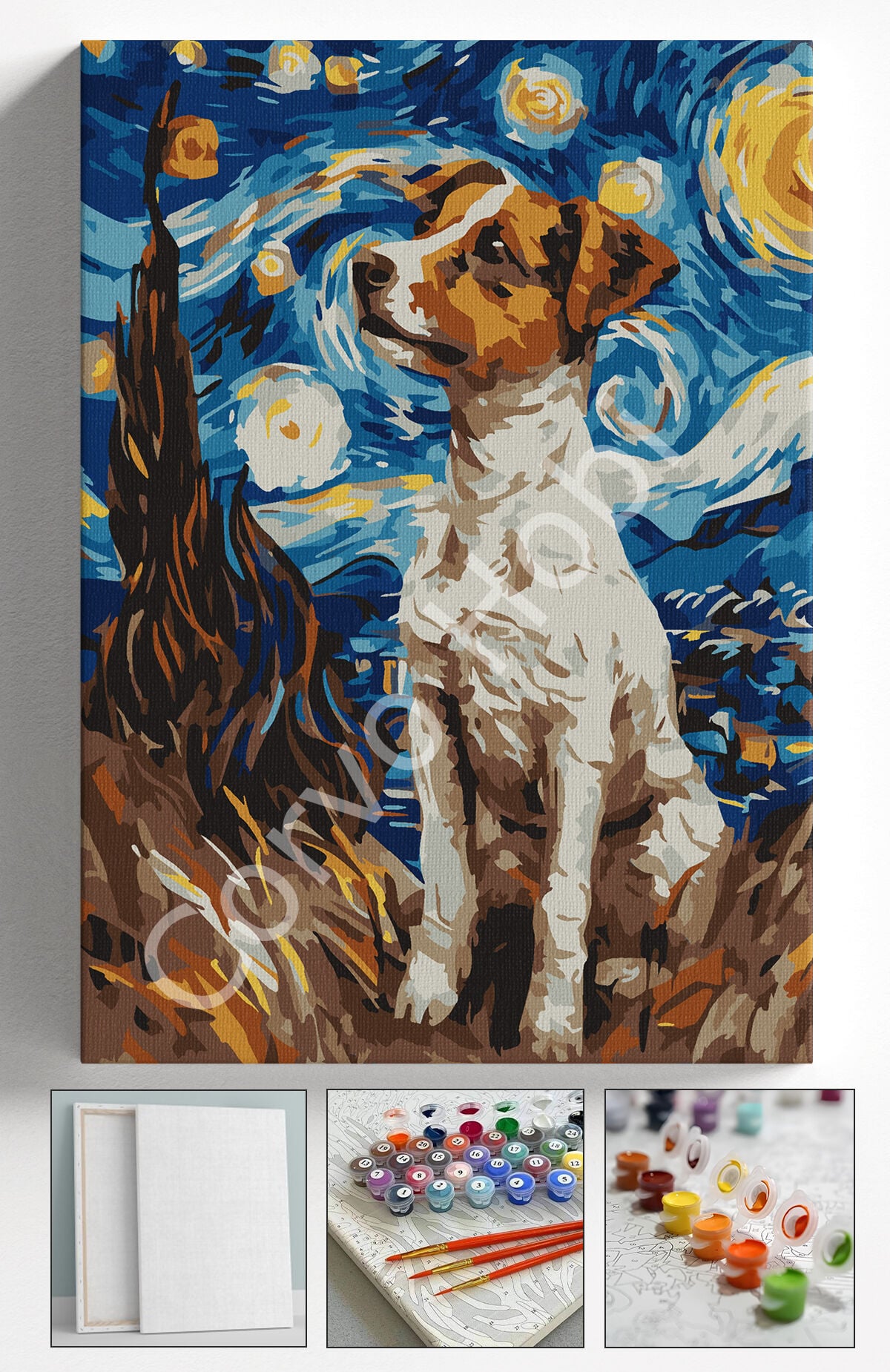 VAN GOGH KÖPEK - SAYILARLA BOYAMA SETİ