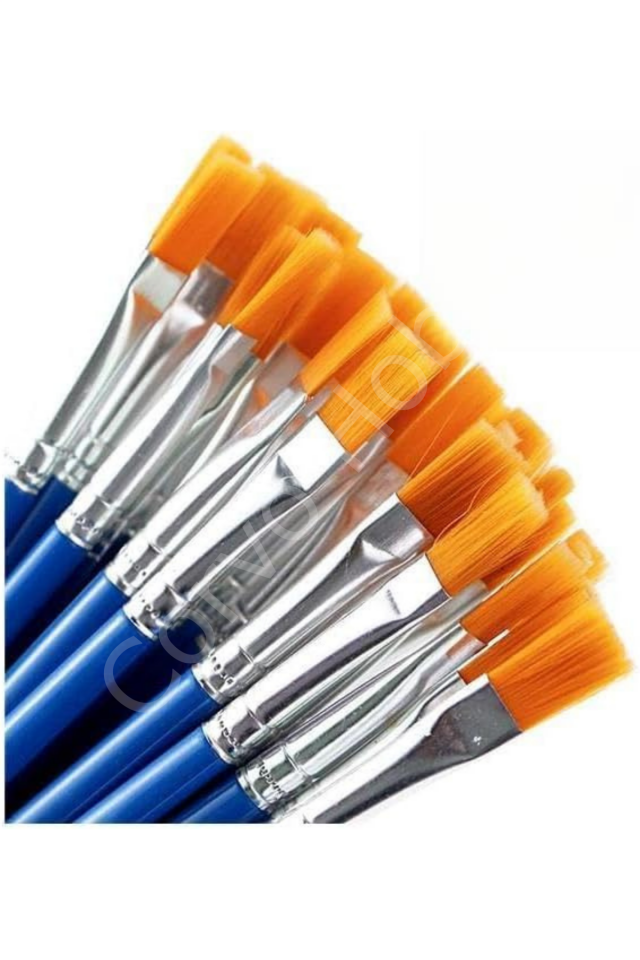 DÜZ & SİVRİ UÇLU AKRİLİK BOYA FIRÇASI , DÜZ FIRÇA