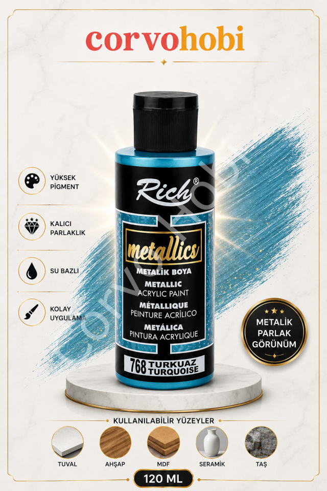 RİCH 120 CC METALİK TURKUAZ