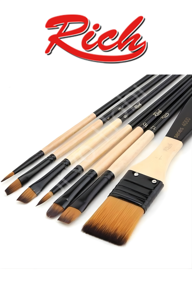 Rich Profesyonel Karma Fırça Seti 7li Set 1