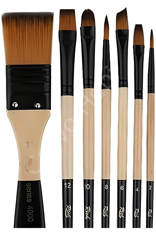 Rich Profesyonel Karma Fırça Seti 7li Set 1