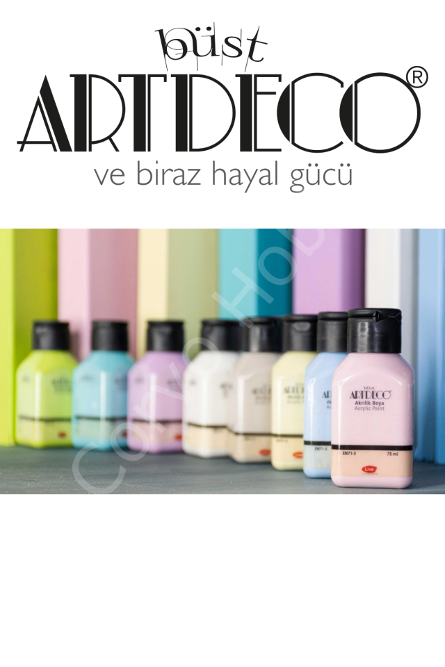 Artdeco Akrilik Boya 8x75ml Pastel Smoky Renkler Set