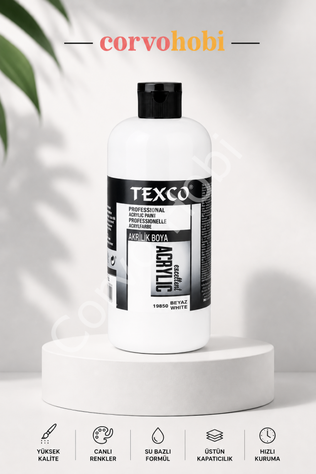 TEXCO AKRİLİK BOYA 1.5 KG BEYAZ